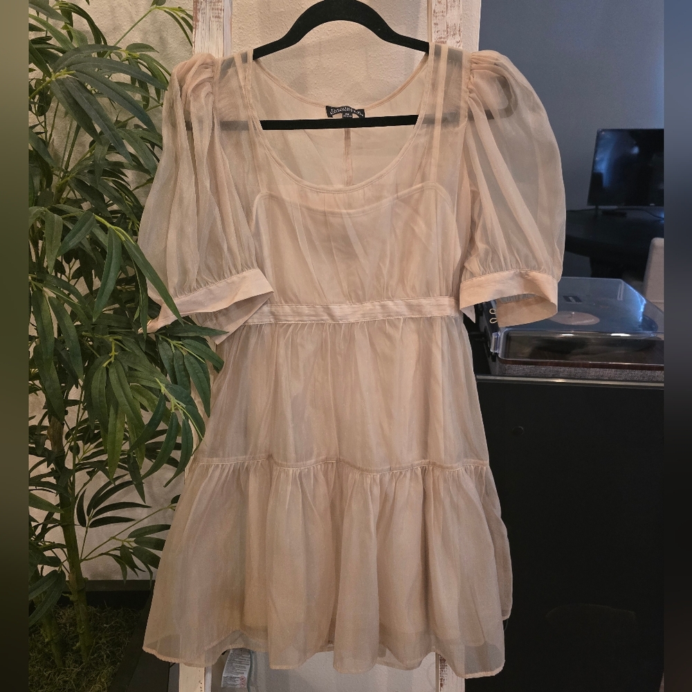 Danielle Bernstein We Wore What Organza mini dress size M